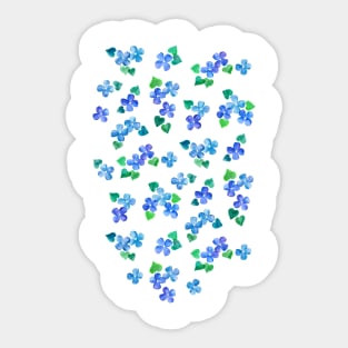 Little Blue Flower Love Sticker